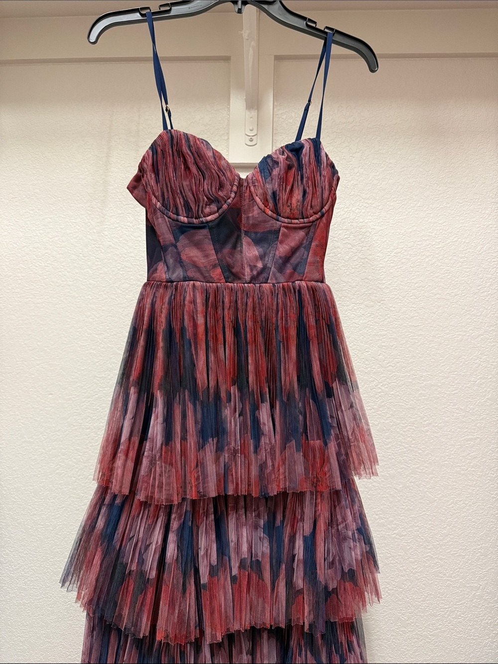 Hutch Tulle Printed Maxi Dress - Picture 3 of 10